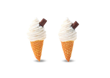 Vanilla 99 Ice Cream - Stud Earrings